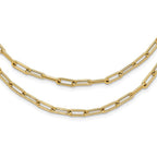 Leslie's 14k Polished Double-layer Link Necklace