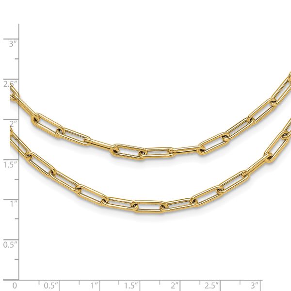 Leslie's 14k Polished Double-layer Link Necklace - Image 4