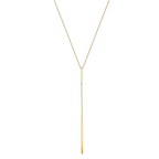 Leslie's 14K Polished Y-drop Bar w/ 1in ext. Necklace - Image 3