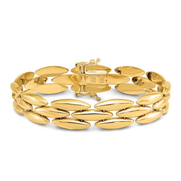 Leslie's 14k Polished Fancy Link Bracelet - Image 3