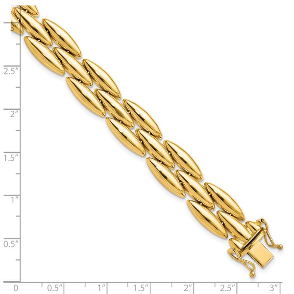 Leslie's 14k Polished Fancy Link Bracelet - Image 4