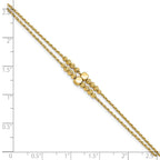 Leslie's 14K Polished D/C Beaded 2-strand w/ 1in ext Bracelet - Image 5