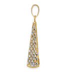 14K Rhodium D/C Pendant - Image 2