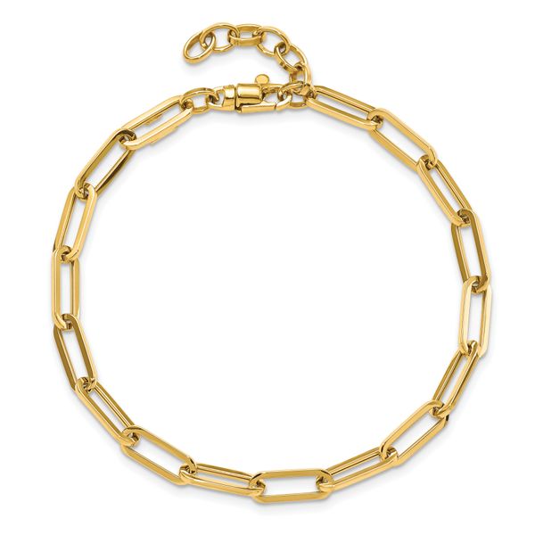 Leslie's 14K Polished Fancy Link with 1in ext Bracelet - Image 4
