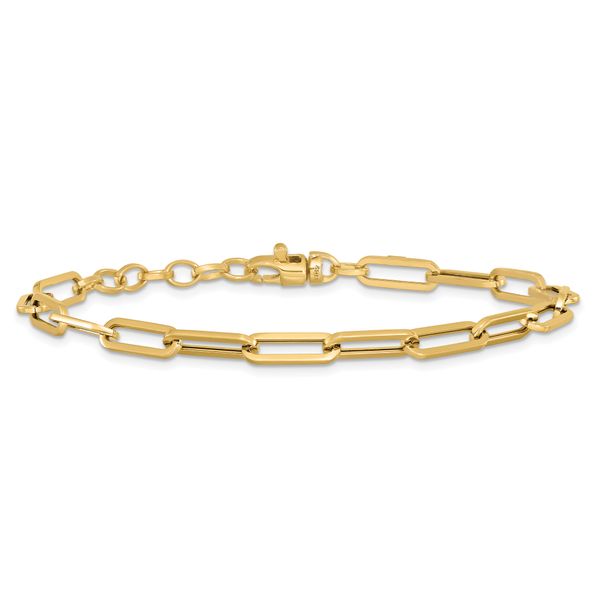 Leslie's 14K Polished Fancy Link with 1in ext Bracelet - Image 3