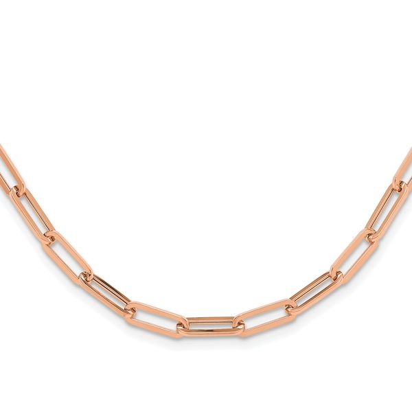 Leslie's 14K Rose Gold Polished Fancy Link Necklace