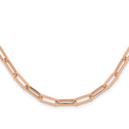 Leslie's 14K Rose Gold Polished Fancy Link Necklace