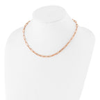 Leslie's 14K Rose Gold Polished Fancy Link Necklace - Image 2