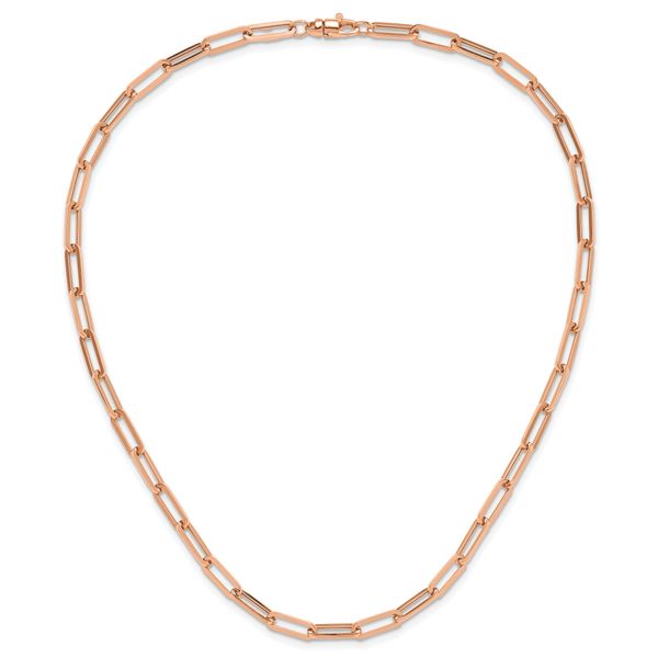 Leslie's 14K Rose Gold Polished Fancy Link Necklace - Image 3