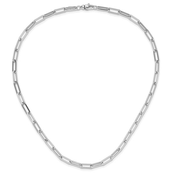 Leslie's 14K White Gold Polished Fancy Link Necklace - Image 3