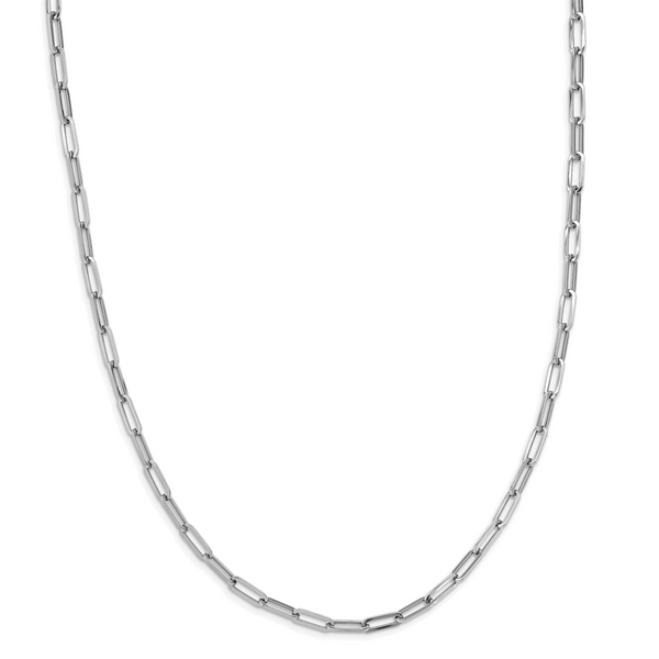 Leslie's 14K White Gold Polished Fancy Link Necklace - Image 2