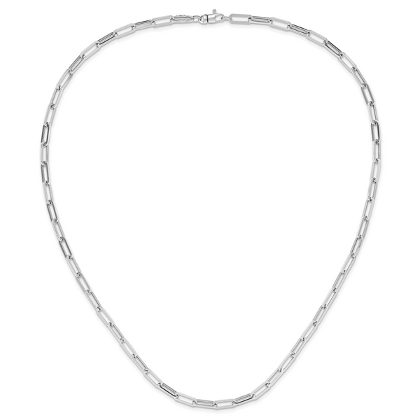 Leslie's 14K White Gold Polished Fancy Link Necklace - Image 4