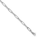 Leslie's 14k White Gold Polished Fancy Link with 1in ext Bracelet