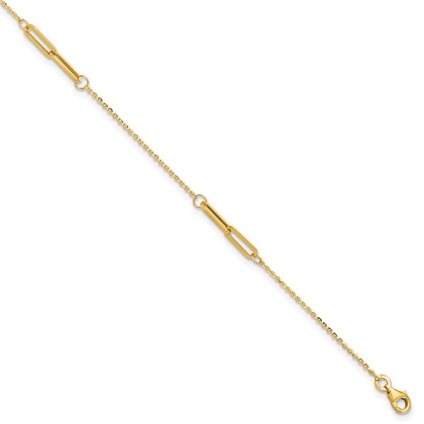 Leslie's 14K Polished w/ .5in ext. Anklet