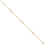 Leslie's 14K Polished w/ .5in ext. Anklet - Image 2