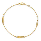Leslie's 14K Polished w/ .5in ext. Anklet - Image 4