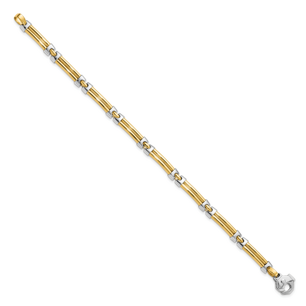 14K Two-tone Polished Bracelet - Image 2