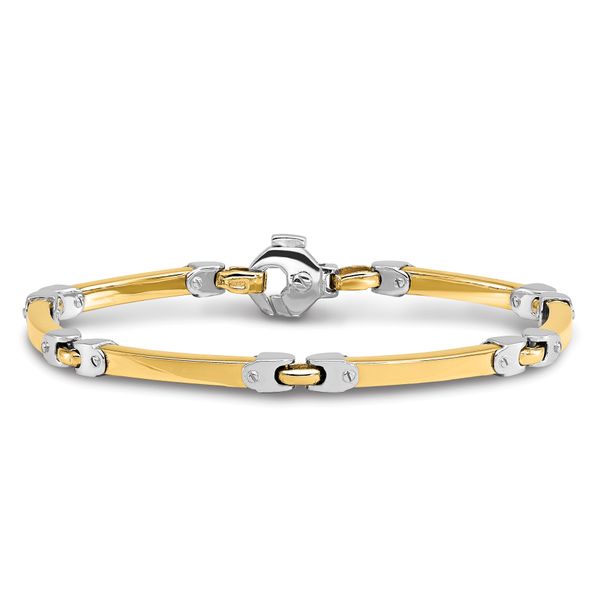 14K Two-tone Polished Bracelet - Image 3