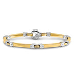 14K Two-tone Polished Bracelet - Image 3