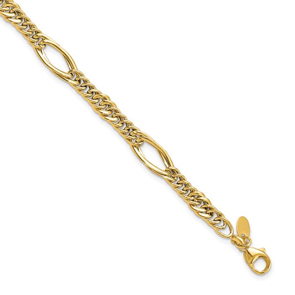 Leslie's 14k Polished Fancy Link Bracelet