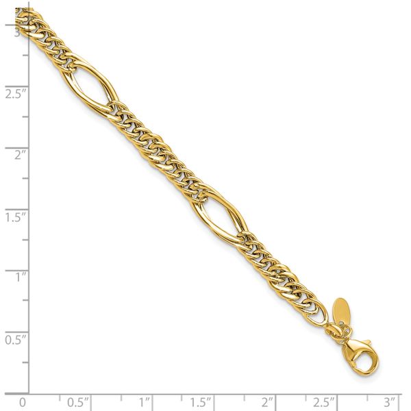 Leslie's 14k Polished Fancy Link Bracelet - Image 5