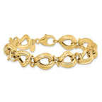 14k Polished Fancy Link Bracelet - Image 3