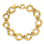 14k Polished Fancy Link Bracelet - Image 4