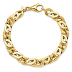 14k Men's Polished Fancy Link Bracelet - Image 4