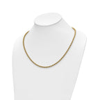 Leslie's 14K Two-tone Polished Textured Rope Necklace - Image 2