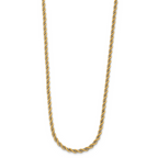 Leslie's 14K Two-tone Polished Textured Rope Necklace - Image 3