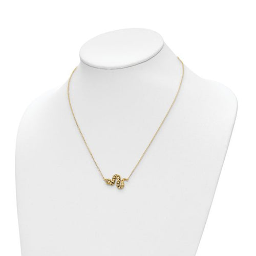 14k D/C Snake Necklace - Image 2
