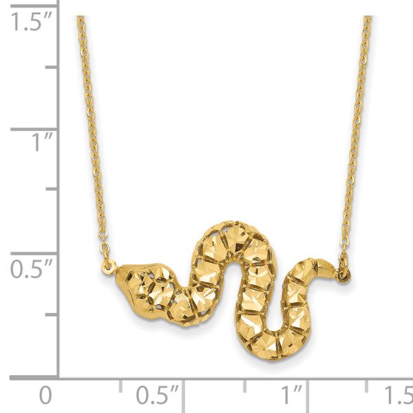14k D/C Snake Necklace - Image 4