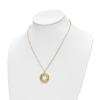 14k Polished and Brushed Necklace - Image 2