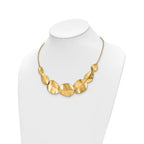 Leslie's 14k Polished Textured w/ 2in ext Necklace - Image 2