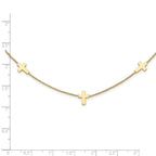 Leslie's 14k Polished Cross Necklace - Image 3