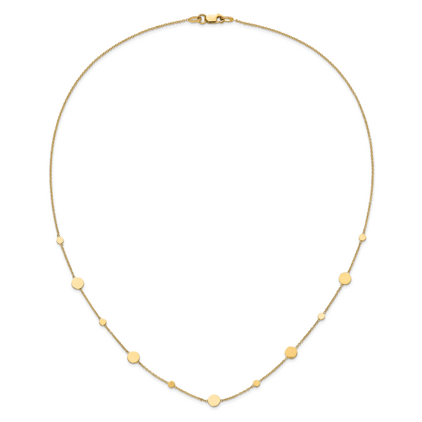 Leslie's 14k Polished Disc Necklace - Image 2