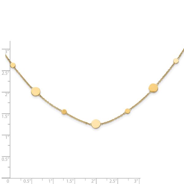 Leslie's 14k Polished Disc Necklace - Image 3