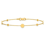 Leslie's 14k Polished Disc Bracelet - Image 3