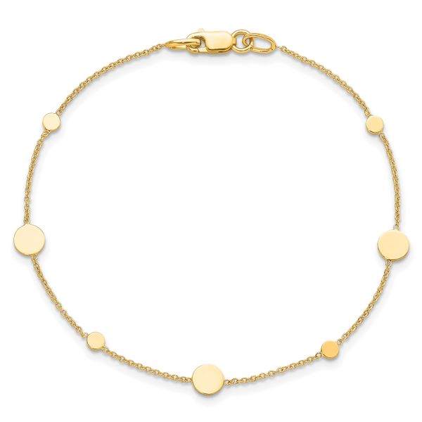 Leslie's 14k Polished Disc Bracelet - Image 5