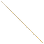 Leslie's 14k Polished Disc w/ 1in ext. Anklet - Image 2