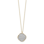Leslie's 14K Two-tone Polished D/C Love Knot Necklace - Image 3