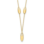 Leslie's 14K Polished w/2in ext. Necklace