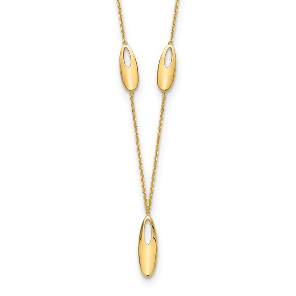 Leslie's 14K Polished w/2in ext. Necklace