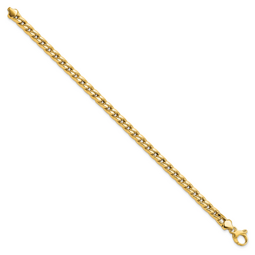 14k Polished Curb Bracelet - Image 2