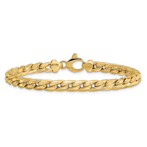 14k Polished Curb Bracelet - Image 3