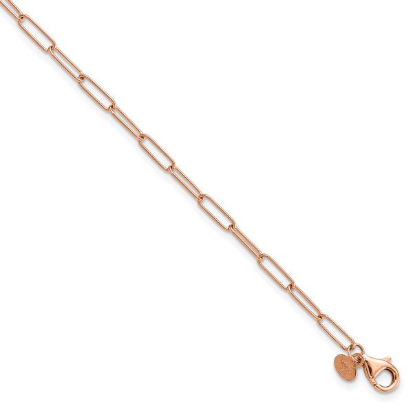 Leslie's 14K Rose Gold Polished Fancy Link Anklet