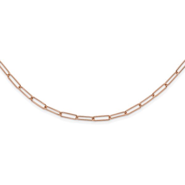 Leslie's 14K Rose Gold Polished Fancy Link Necklace