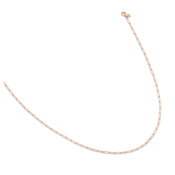 Leslie's 14K Rose Gold Polished Fancy Link Necklace - Image 2