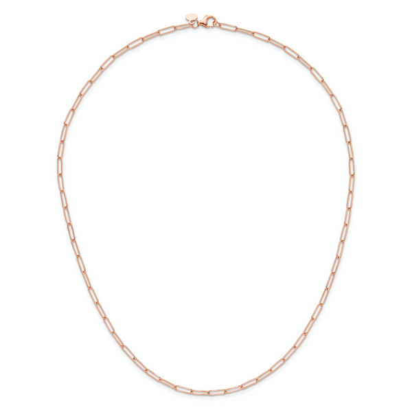 Leslie's 14K Rose Gold Polished Fancy Link Necklace - Image 3
