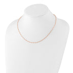 Leslie's 14K Rose Gold Polished Fancy Link Necklace - Image 4